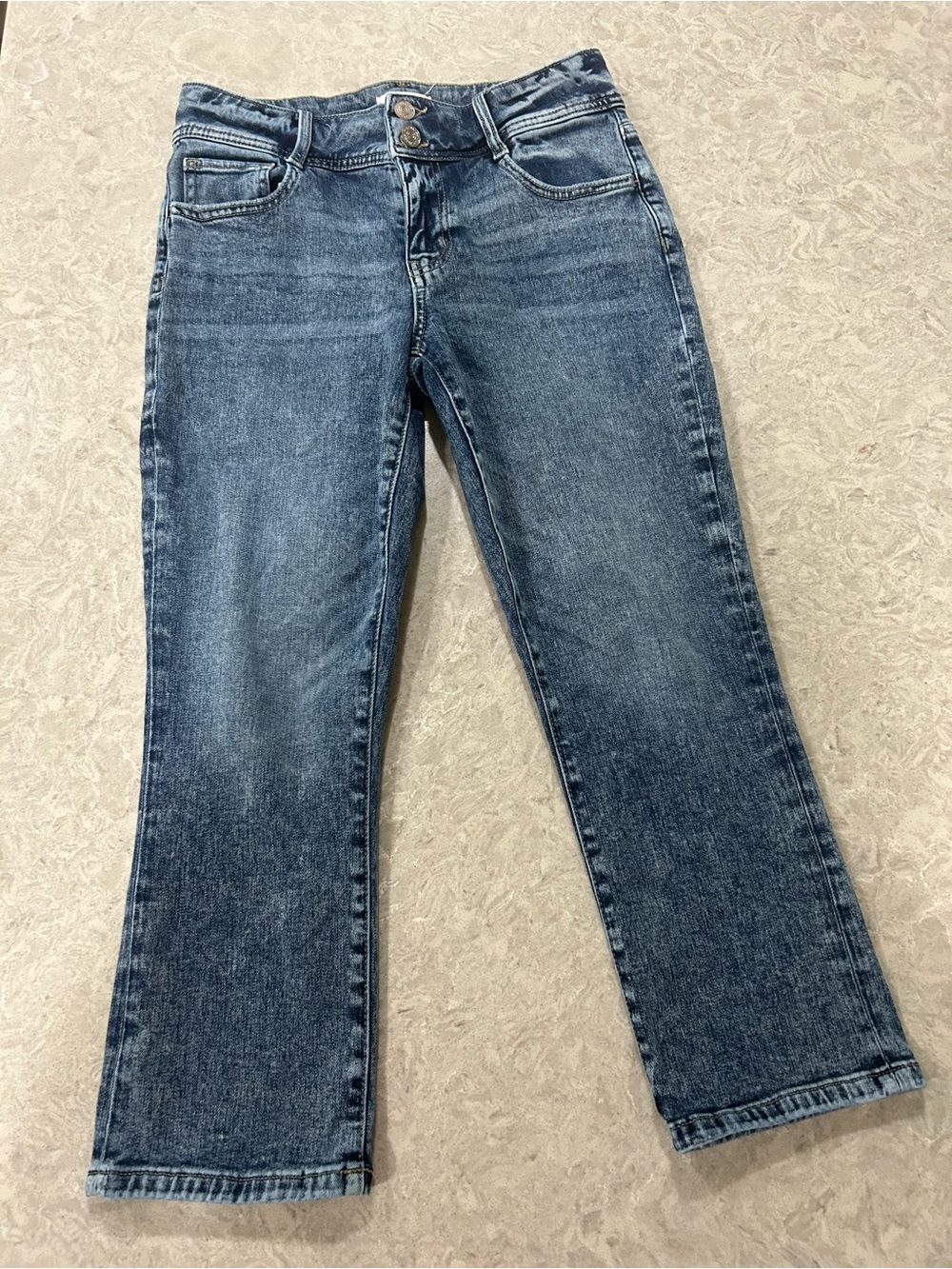 Women's M Jeans Blue Wash Classic Capri size 6 Like New